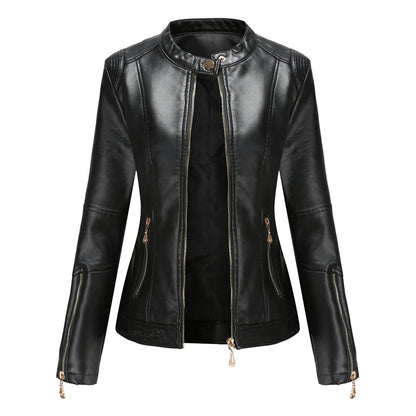 FRANICA - Elegant leather jacket for a timeless look