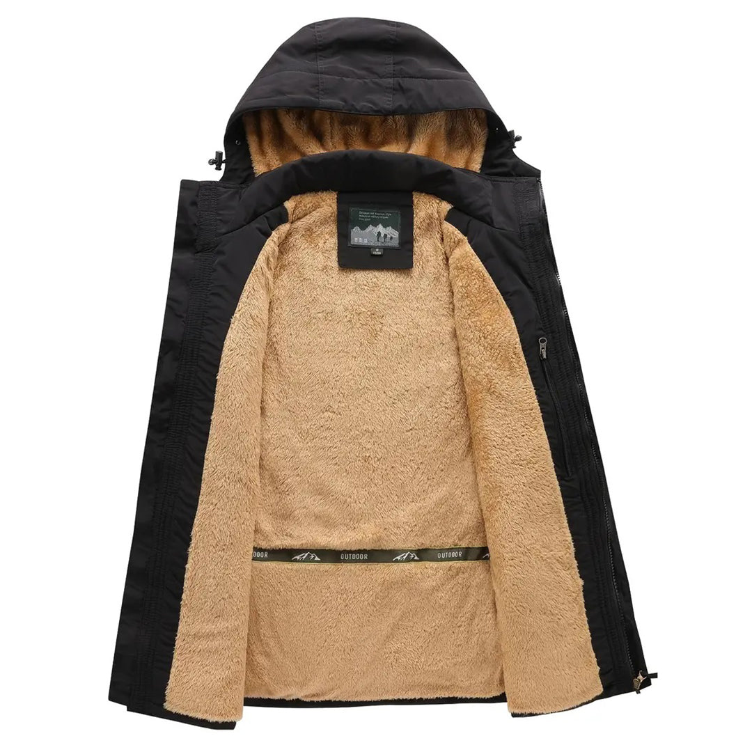 Stylish Men's Winter Coat with Removable Hood - FRANCIS