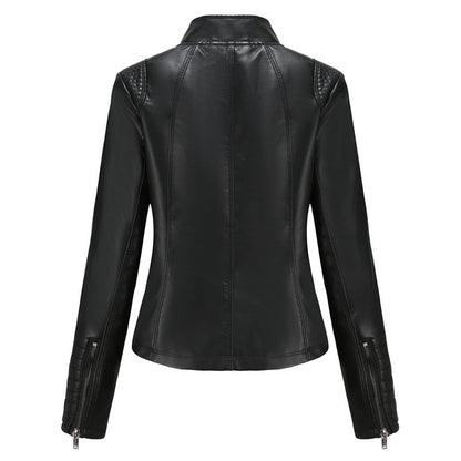 MARIJA - Elegant leather jacket for a timeless look