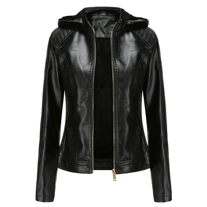 MIRJETE - Elegant leather jacket for a trendy look