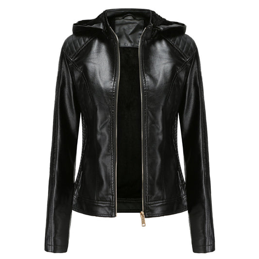MIRJETE - Elegant leather jacket for a trendy look