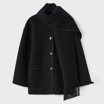 LATRICE - Stylish winter coat including matching scarf