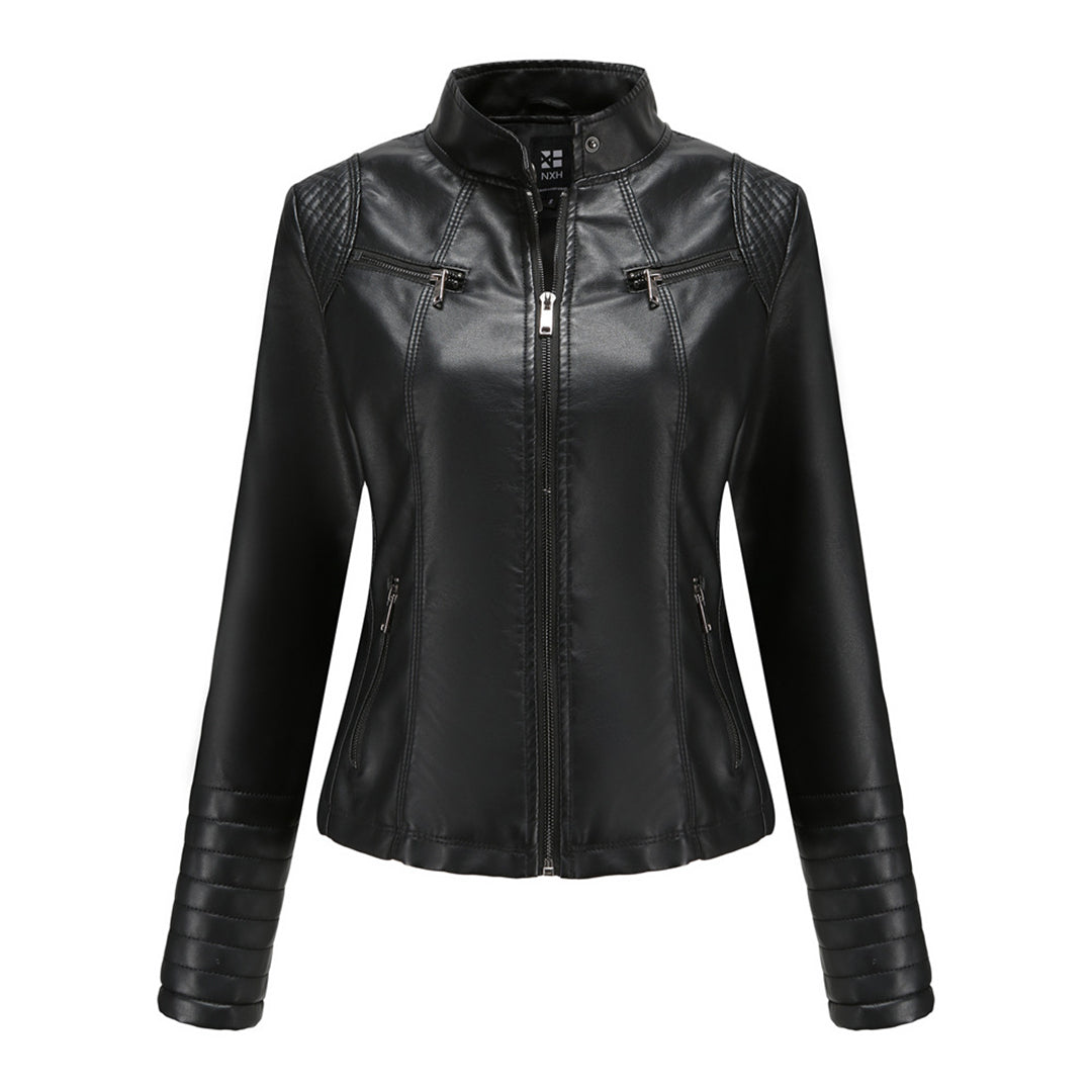 MARIJA - Elegant leather jacket for a timeless look