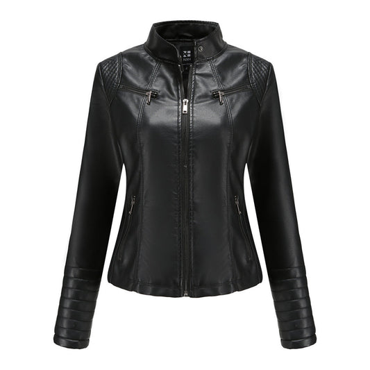 MARIJA - Elegant leather jacket for a timeless look