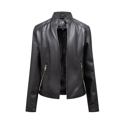 SLAVKA - Elegant leather jacket for a trendy look