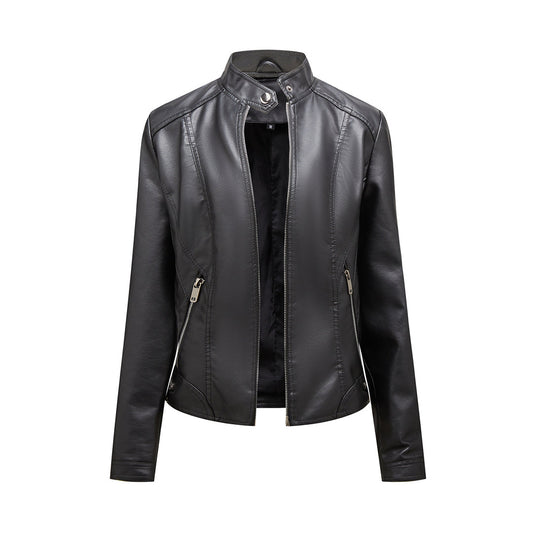 SLAVKA - Elegant leather jacket for a trendy look