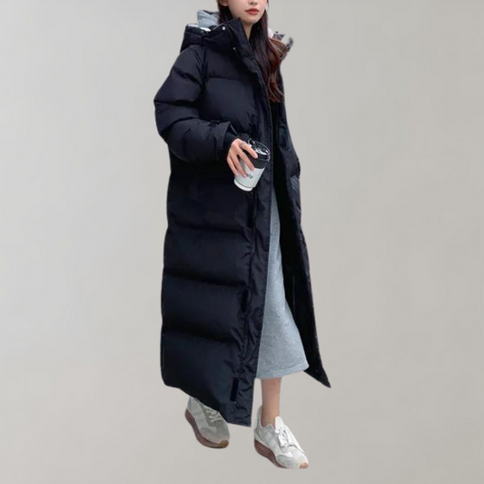 Jaana - Elegant and Long Women's Coat for Colder Days