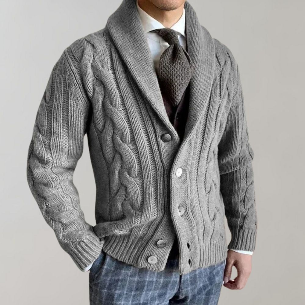 Stylish Men's Cardigan with Revers by Bart