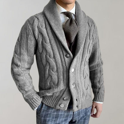 Stylish Men's Cardigan with Revers by Bart
