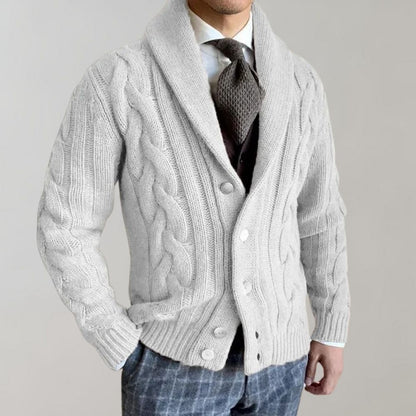 Stylish Men's Cardigan with Revers by Bart