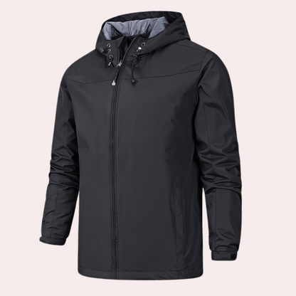 Gervais - Tough men's windbreaker with handy hood