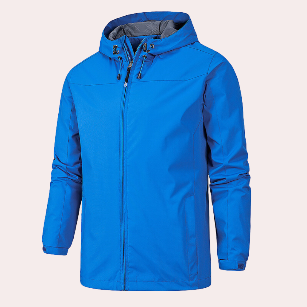 Gervais - Tough men's windbreaker with handy hood
