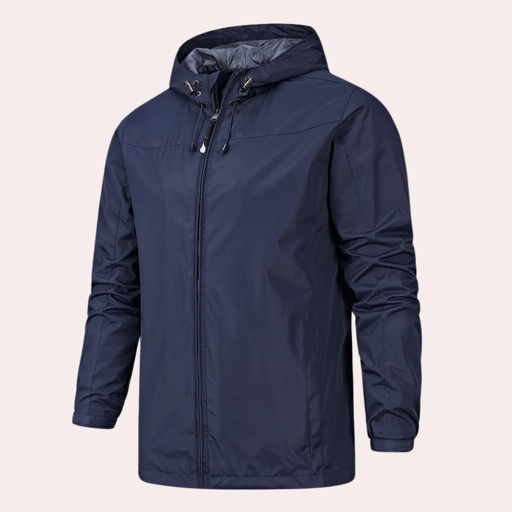 Gervais - Tough men's windbreaker with handy hood