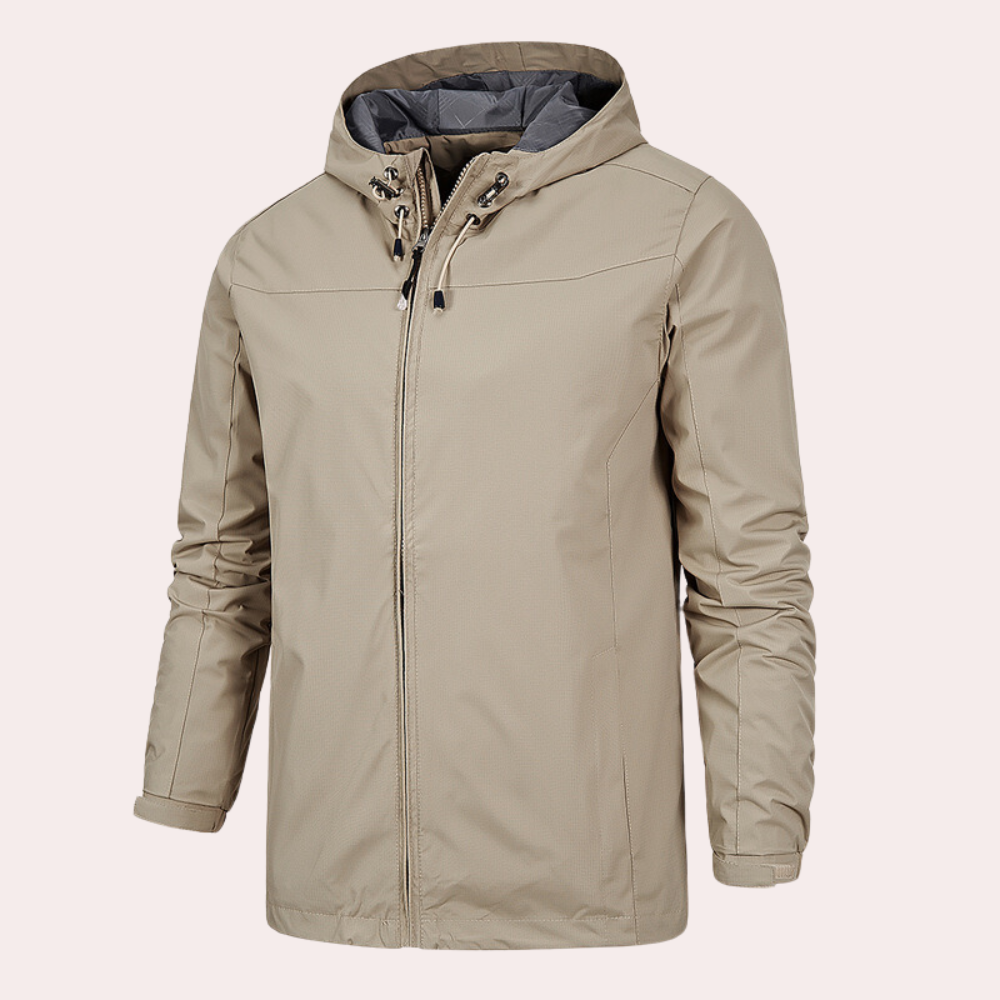 Gervais - Tough men's windbreaker with handy hood
