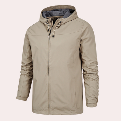 Gervais - Tough men's windbreaker with handy hood