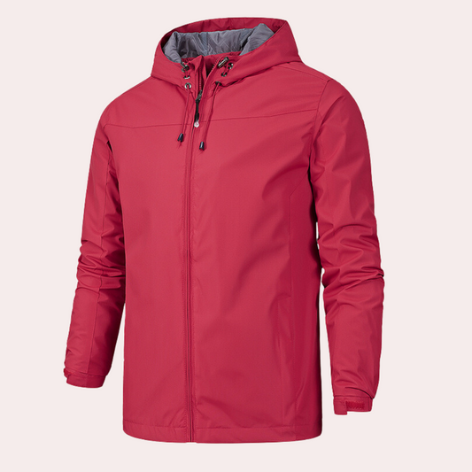 Gervais - Tough men's windbreaker with handy hood