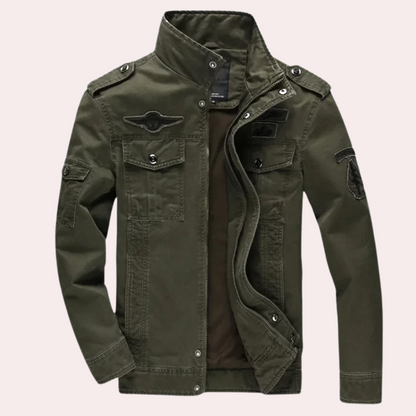 Trendy Dominico - Casual Windbreaker with Stylish Stand-up Collar