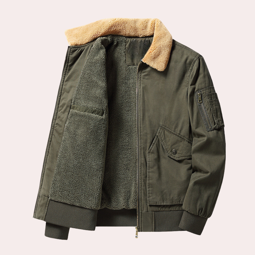 Eberly - Stylish and practical men's bomber jacket with generous pockets for extra comfort