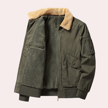 Eberly - Stylish and practical men's bomber jacket with generous pockets for extra comfort