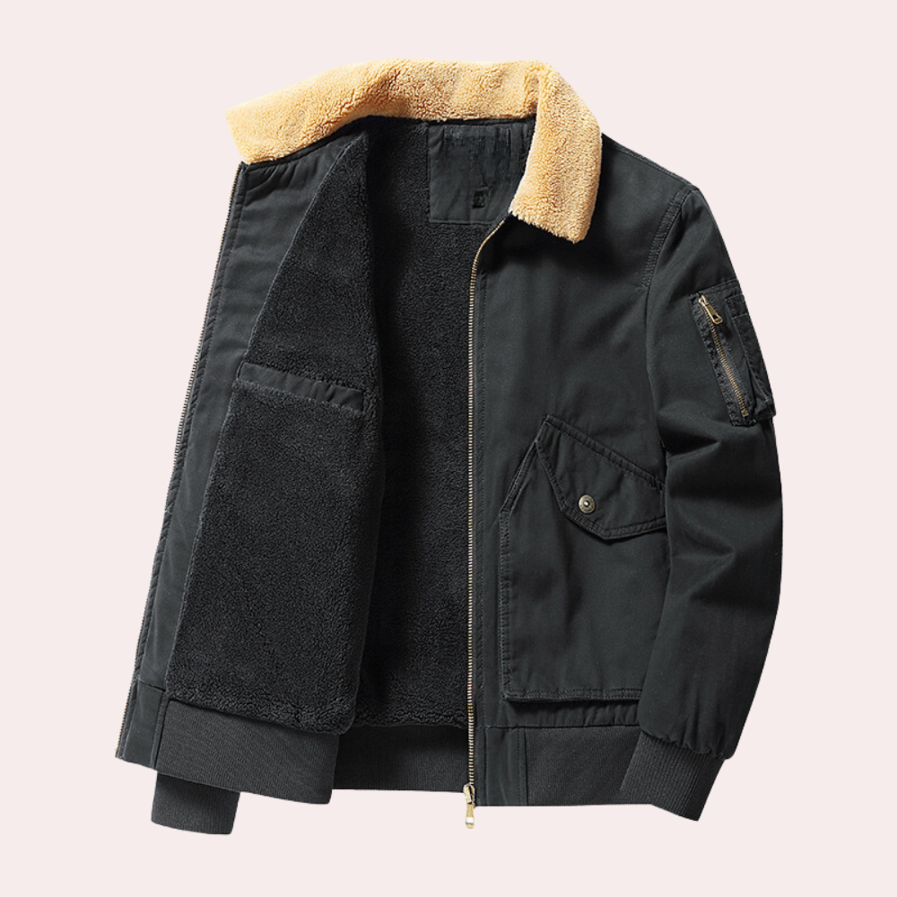 Eberly - Stylish and practical men's bomber jacket with generous pockets for extra comfort