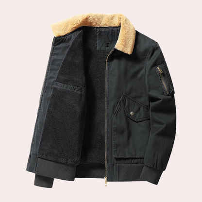 Eberly - Stylish and practical men's bomber jacket with generous pockets for extra comfort