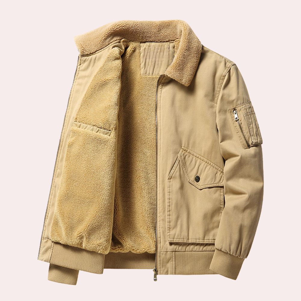 Eberly - Stylish and practical men's bomber jacket with generous pockets for extra comfort
