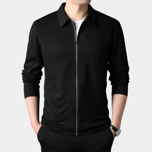 Stylish Men's Jacket with Zipper for a Fashionable Look