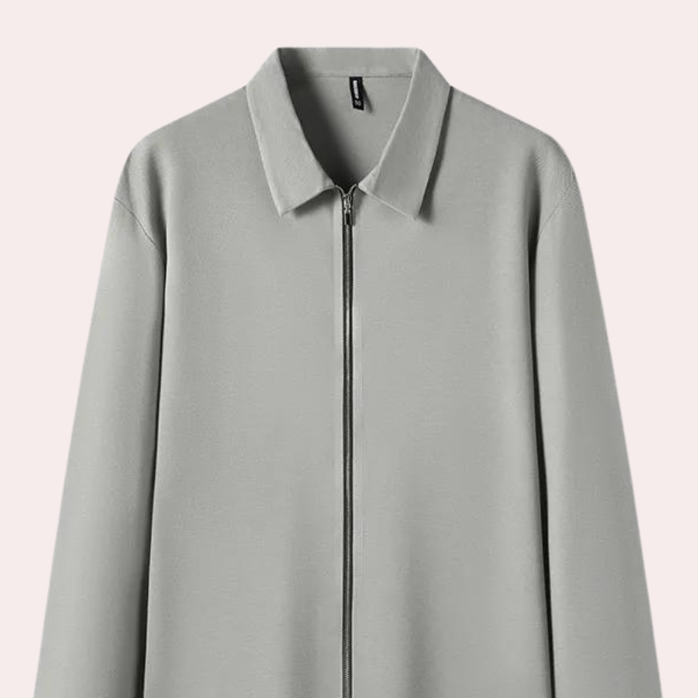 Stylish Men's Jacket with Zipper for a Fashionable Look