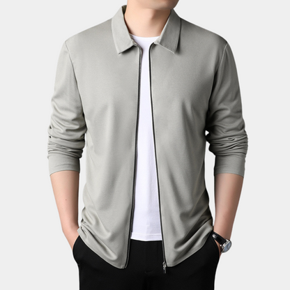 Stylish Men's Jacket with Zipper for a Fashionable Look