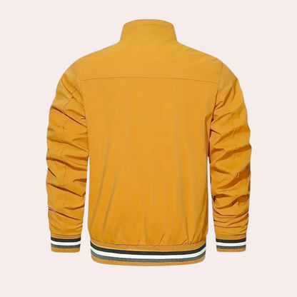 Stylish orange men's jacket for a casual look