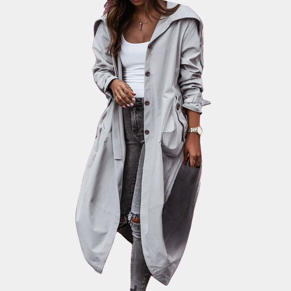 Trendy women's long coat