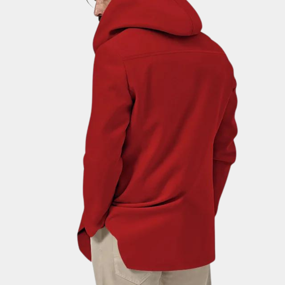 Stylish men's hooded trench coat for a casual look