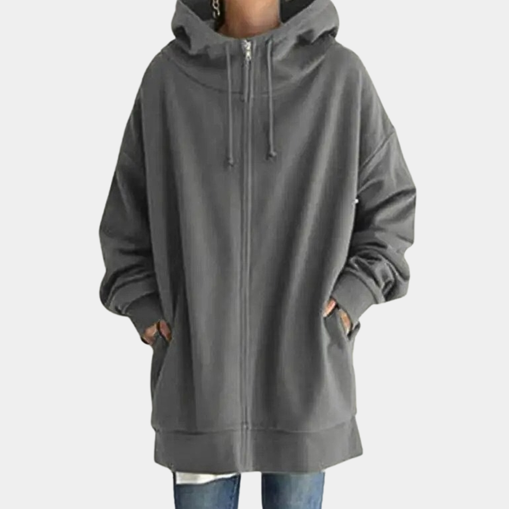 Fashionable Zip-Up Hoodie for Women