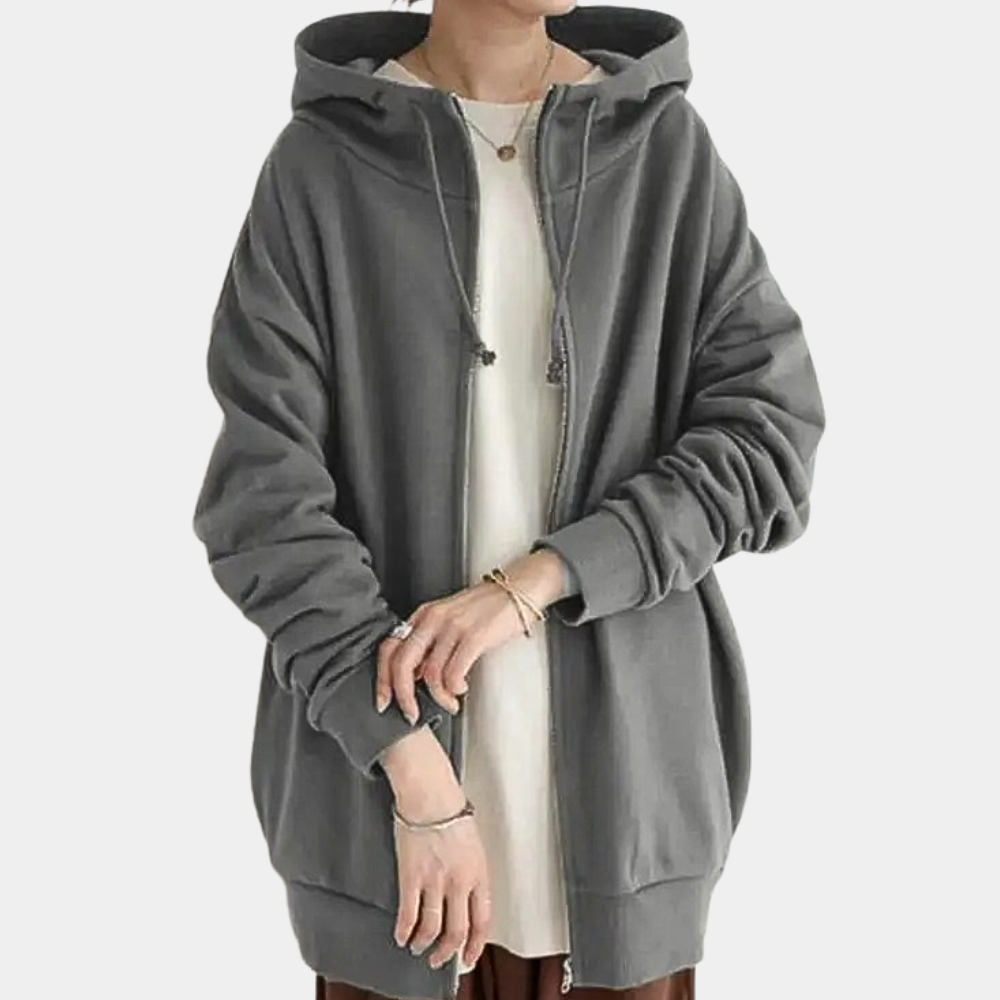 Fashionable Zip-Up Hoodie for Women