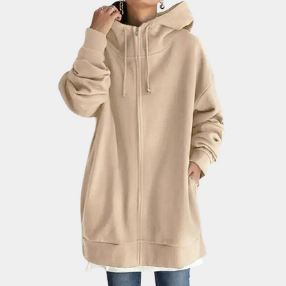Fashionable Zip-Up Hoodie for Women