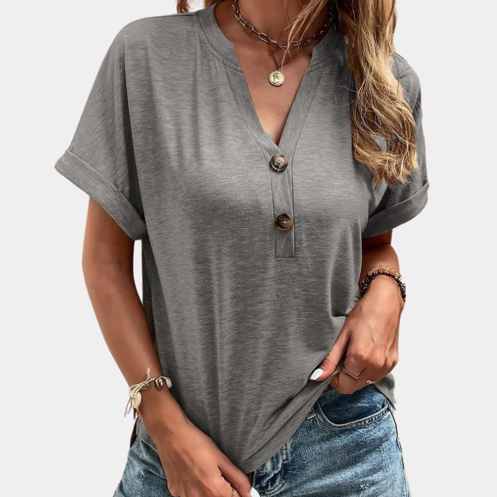 Roxane - V-neck Casual Top for Women - A perfect combination of style and comfort!