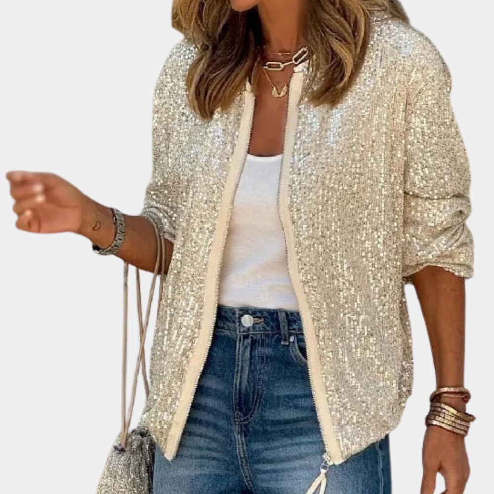 Chic sequin blazer for women