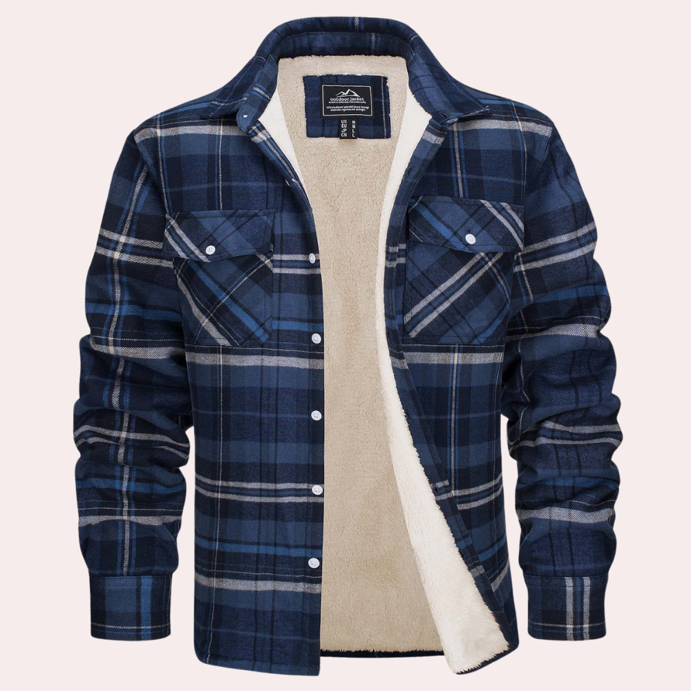 Stylish Checkered Men's Jacket for the Fashion-conscious Man