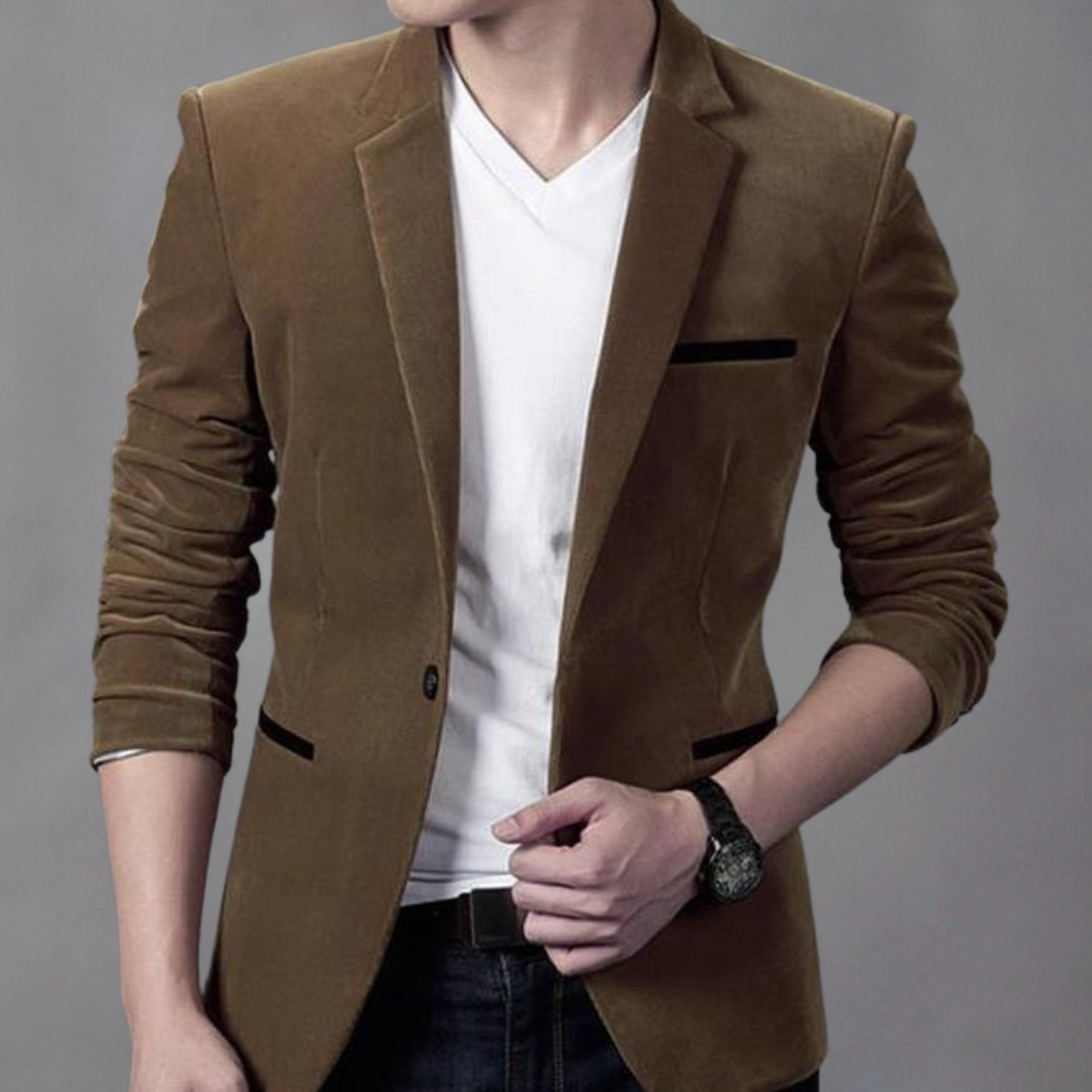 Elegant Men's Blazer in Stylish Blue