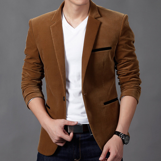Elegant Men's Blazer in Stylish Blue