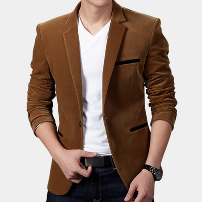 Elegant Men's Blazer in Stylish Blue