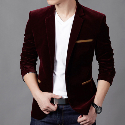 Elegant Men's Blazer in Stylish Blue