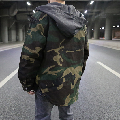Ethane - Stylish Urban Camo Men's Hoodie