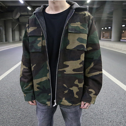 Ethane - Stylish Urban Camo Men's Hoodie