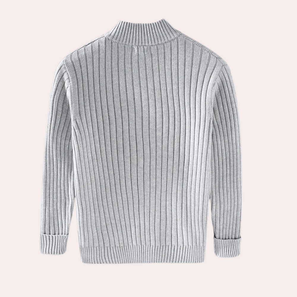 Janusz - Luxury Knitted Men's Cardigan with Zipper for a Casual and Stylish Look