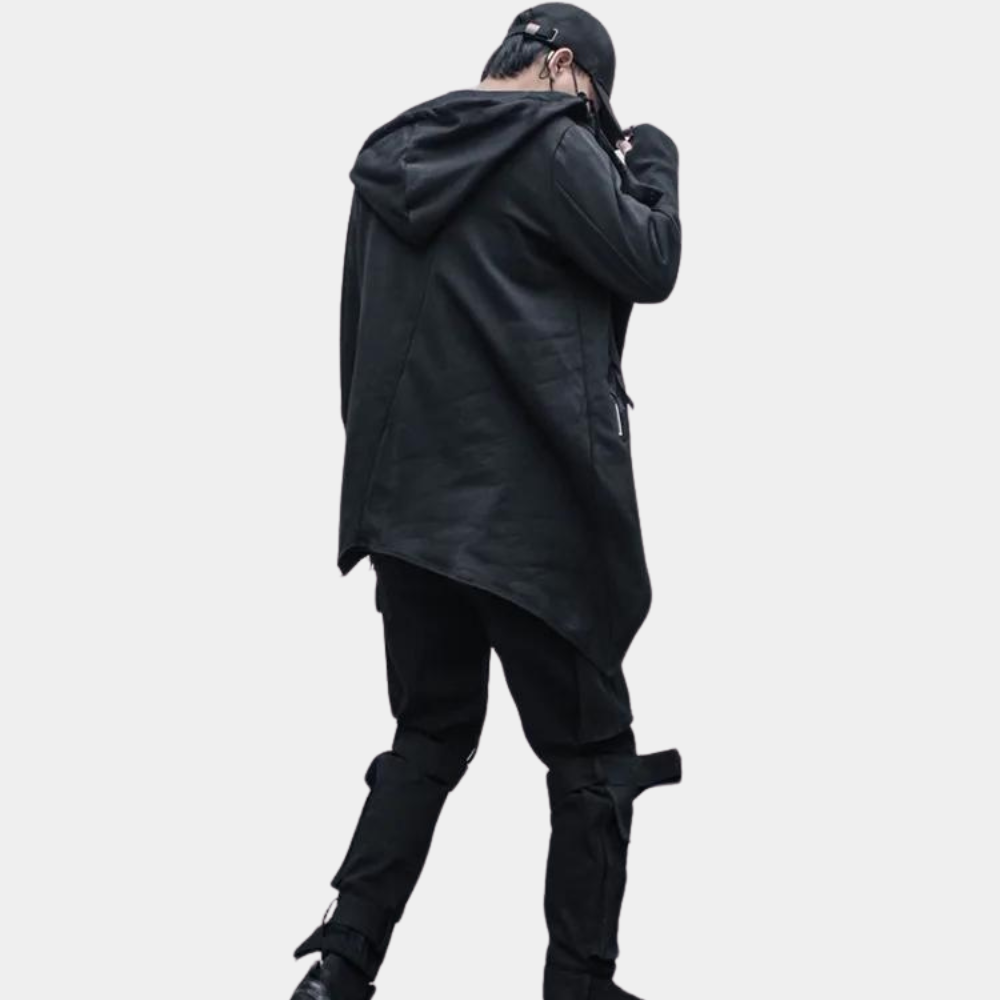 Balthasar - Stylish Men's Trench Coat with Asymmetric Design