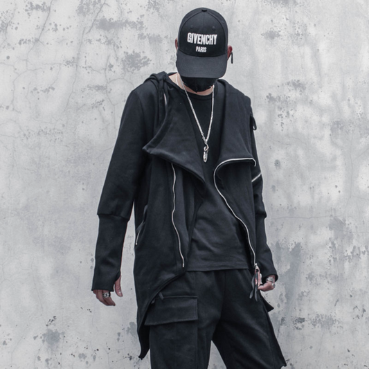 Balthasar - Stylish Men's Trench Coat with Asymmetric Design