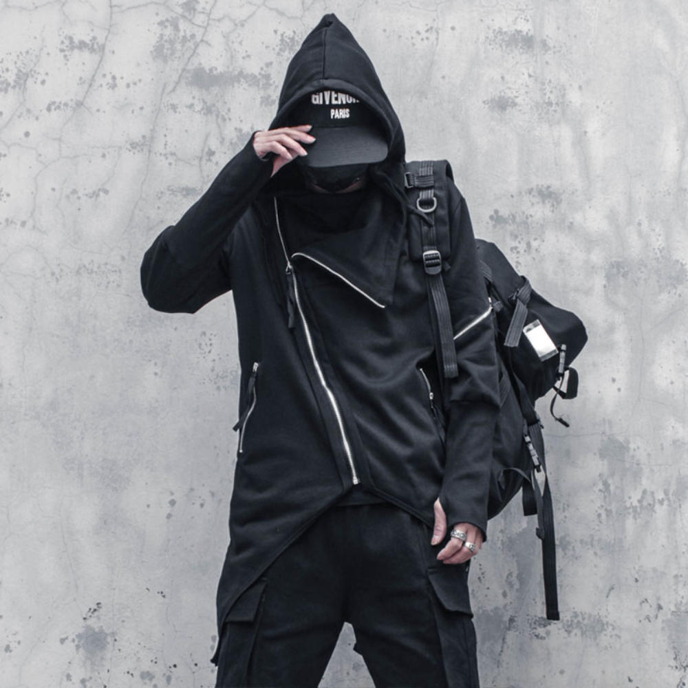 Balthasar - Stylish Men's Trench Coat with Asymmetric Design