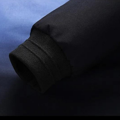 Herwig - Trendy warm men's coat with stylish colour gradient