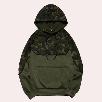 Antonis - Trendy Casual Men's Hoodie with Stylish Camouflage Pattern